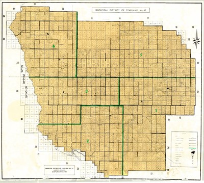 Starland Land Owners map 1980