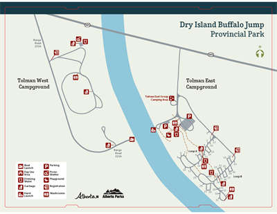 Tolman East Campground Map